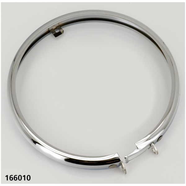 SPRINGER STYLE HEADLIGHT LATE MODEL GZP Rim for springer headlamp Chr. #6771
