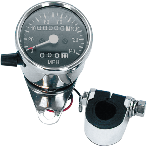 MINI SPEEDOMETER WITH TRIP METER GZP Mini Speedo KPH w/trip meter + clamp
