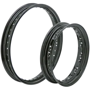 BLACK POWDER COATED RIMS Rim black powdercoated 2.50x19 40H