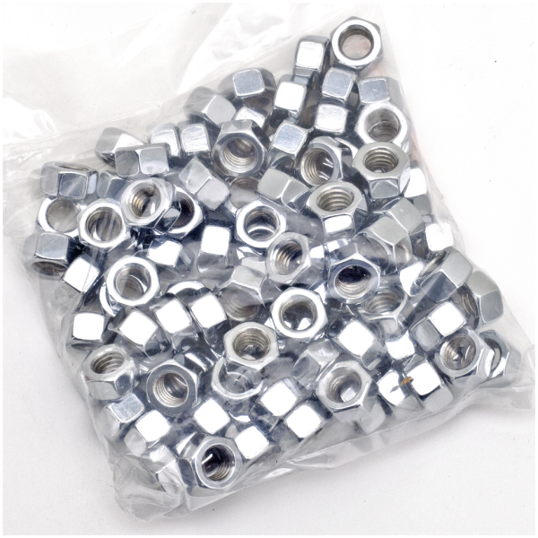CHROME PLATED NUTS AND WASHERS ASSORTMENT 100pck Chrome hex nut 3/8-16 UNC