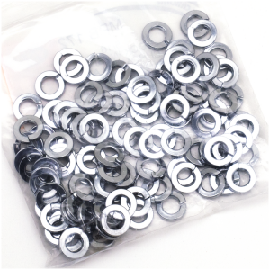 CHROME PLATED NUTS AND WASHERS ASSORTMENT 100pck Chrome lock washer 5/16