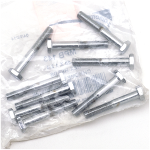CHROME PLATED HEX HEAD CAP SCREWS ASSORTMENT 10pck Chrome hex screws 1/4-28x1-3/4