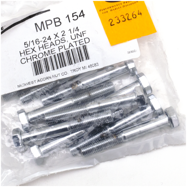 CHROME PLATED HEX HEAD CAP SCREWS ASSORTMENT 10pck Chrome hex head screws 5/16-24x2-1
