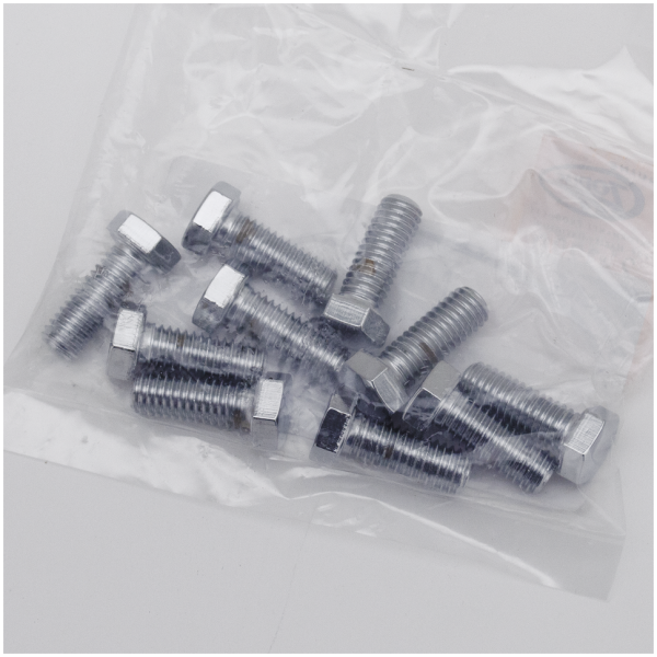 CHROME PLATED HEX HEAD CAP SCREWS ASSORTMENT 10pck Chrome hex head screws 3/8-16x1