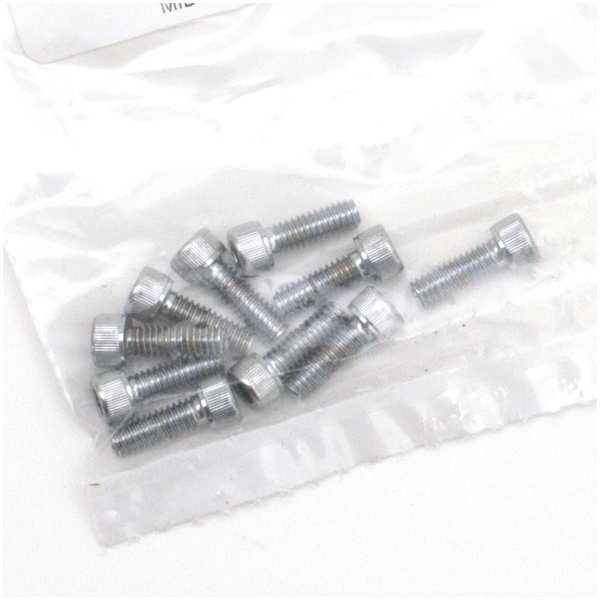 CHROME PLATED ALLEN HEAD SCREWS ASSORTMENT 10pck Chrome allen screws 8-32x1/2"