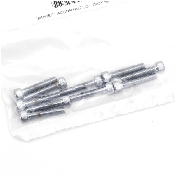 CHROME PLATED ALLEN HEAD SCREWS ASSORTMENT 10pck Chrome allen screws 8-32x7/8"