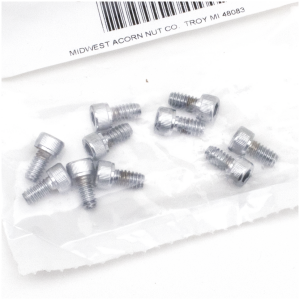 CHROME PLATED ALLEN HEAD SCREWS ASSORTMENT 10pck Chrome allen screws 10-24x3/8"