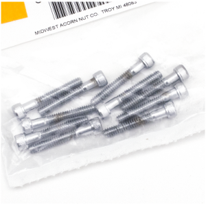 CHROME PLATED ALLEN HEAD SCREWS ASSORTMENT 10pck Chrome allen screws 10-24x1-1/4
