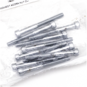 CHROME PLATED ALLEN HEAD SCREWS ASSORTMENT 10pck Chrome allen screws 10-24x2