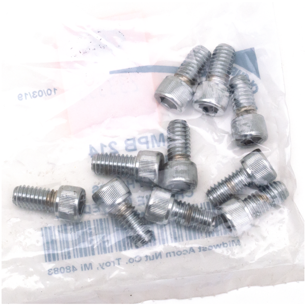 CHROME PLATED ALLEN HEAD SCREWS ASSORTMENT (1) 10pck Chrome allen screws 5/16-18x5/