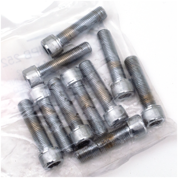 CHROME PLATED ALLEN HEAD SCREWS ASSORTMENT (1) 10pck Chrome allen screws 3/8-24x1.500