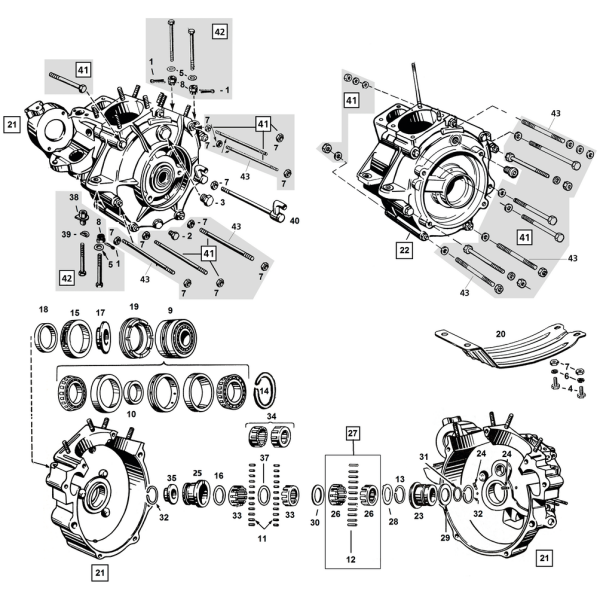ENGINE SPROCKET SPACERS 5pck Spacer sprocket shft .180 #24036-70