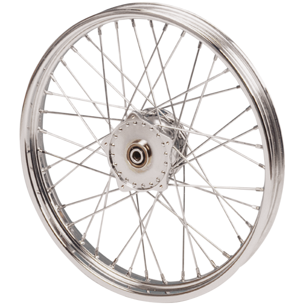 Cplt wheel 19" alu hub 74-77 stainl spk.