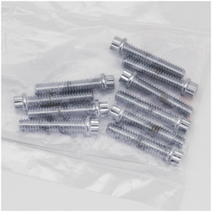 CHROME PLATED 12 POINT BOLT ASSORTMENT TRAY 10pck 12-point bolts,1/4-20 x 1 1/4",