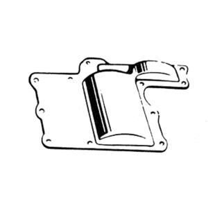 TRANSMISSION PARTS 45CI TWINS Transmission top cover 45CI black