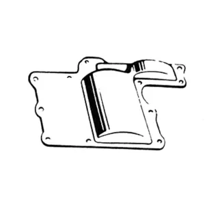 TRANSMISSION PARTS 45CI TWINS Transmission top cover 45CI chrome