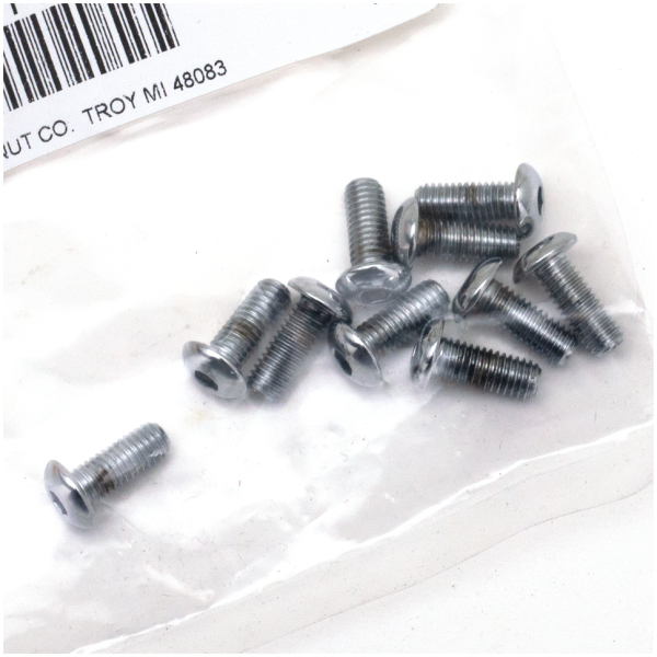 CHROME PLATED BUTTON HEAD ALLEN SCREWS ASSORTMENT 10pck Button head screws 10-32x1/2 UNF