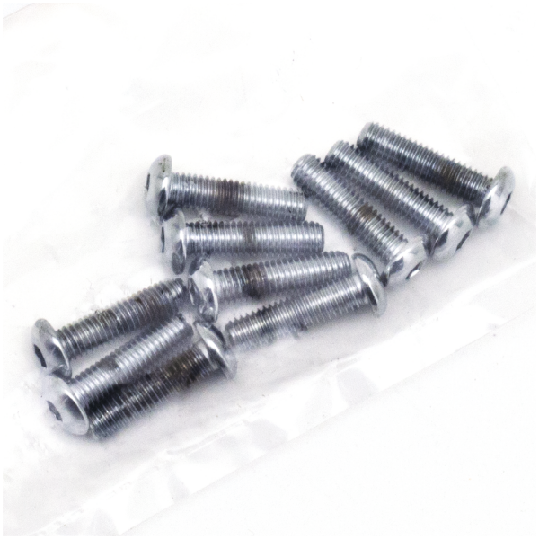 CHROME PLATED BUTTON HEAD ALLEN SCREWS ASSORTMENT 10pck Button head screws 10-32x3/4 UNF