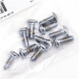 CHROME PLATED BUTTON HEAD ALLEN SCREWS ASSORTMENT 10pck Button head screws 1/4x20x5/8 UNC