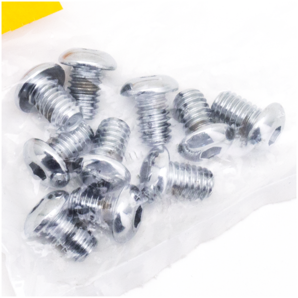 CHROME PLATED BUTTON HEAD ALLEN SCREWS ASSORTMENT 10pck Button head screws 5/16-18x1/2 UNC