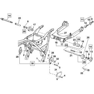SWINGARM PARTS FOR TOURING 1980-2001 10pck Retaining ring FXR, FLH/FLT