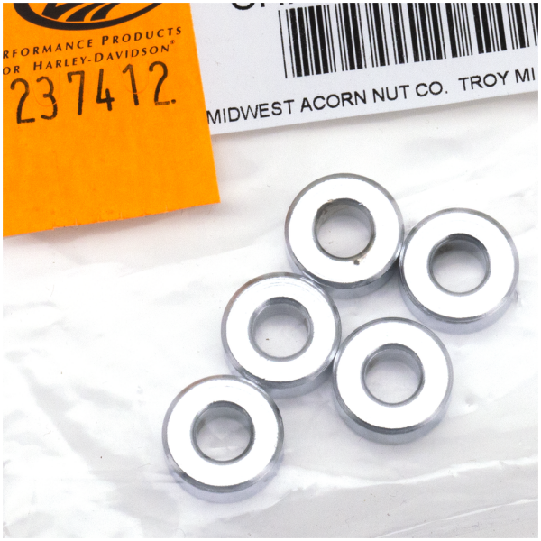 5pck Spacers 1/4"Ix5/8"Ox1/4"L chrome