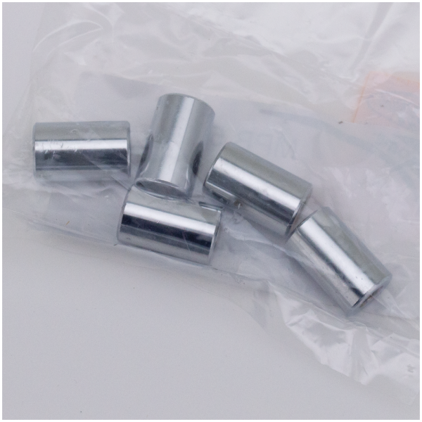 5pck Spacers 1/4"Ix5/8"Ox1"L chrome
