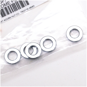 5pck Spacers 3/8"Ix3/4"Ox1/8"L chrome