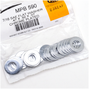 25pck Flat washers 7/16" X .92" SAE