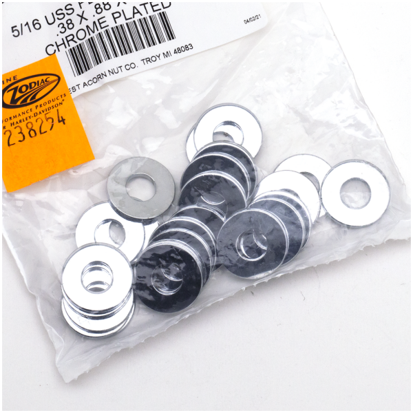25pck Flat washers 5/16" X .88" USS