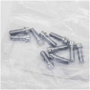 CHROME PLATED 12 POINT BOLT ASSORTMENT TRAY 10pck 12-point screw 1/4-28x3/4", UNF