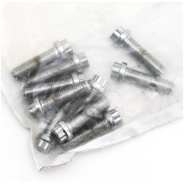CHROME PLATED 12 POINT BOLT ASSORTMENT TRAY 10pck 12-point screw 1/4-28x7/8", UNF