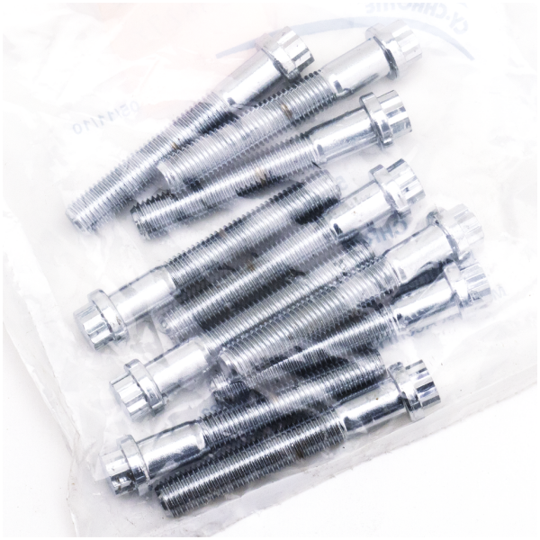 CHROME PLATED 12 POINT BOLT ASSORTMENT TRAY 10pck 12-point screw 5/16-24x2", UNF