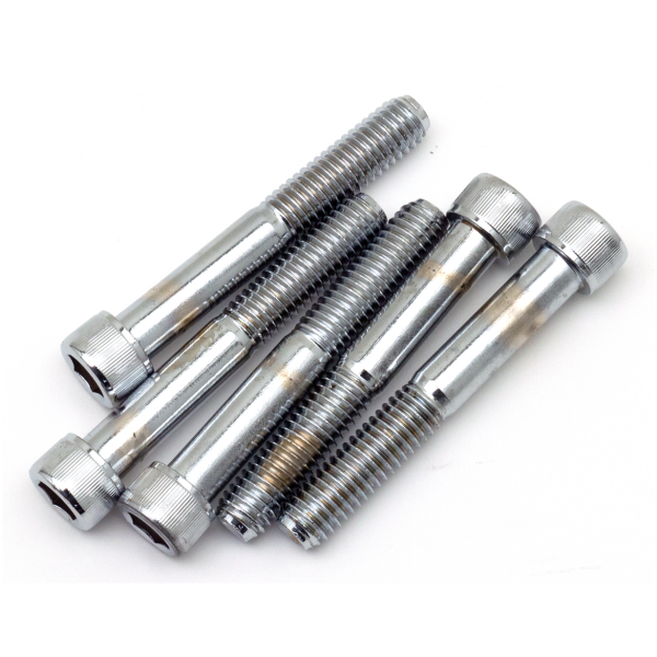 CHROME PLATED 7/16'' UNC ALLEN HEAD SCREW ASSORTMENT 5pck Chr.Allen head screws 7/16-14x3.00"