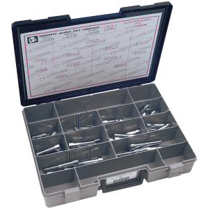 CHROME PLATED 1/2'' UNC ALLEN HEAD SCREW ASSORTMENT Ass.Tray Chrome Allen head screws 1/2UNC