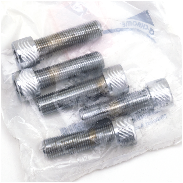 CHROME PLATED UNF ALLEN HEAD SCREWS ASSORTMENT TRAY 5pck Chrome Allen screws 1/2-20x1 3/4"