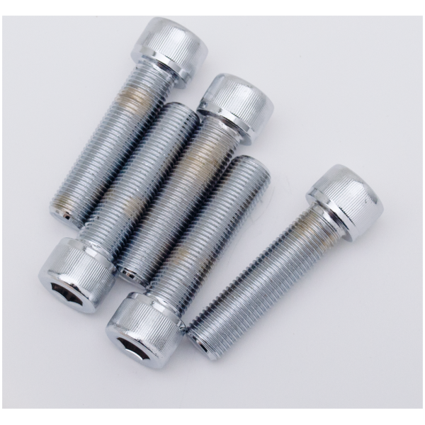 CHROME PLATED UNF ALLEN HEAD SCREWS ASSORTMENT TRAY 5pck Chrome Allen screws 1/2-20x2"
