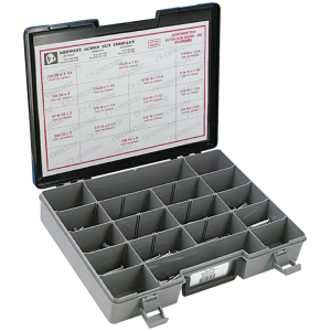 ASSORTMENT TRAY OF CHROME PLATED LARGER BUTTON HEAD ALLEN SCREWS Assortm. Tray Larger button head screws