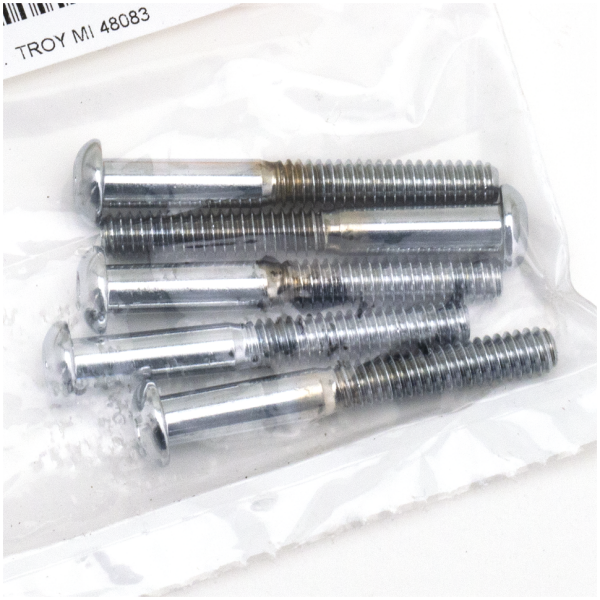 ASSORTMENT TRAY OF CHROME PLATED LARGER BUTTON HEAD ALLEN SCREWS 5pck Button head screws 1/4-20x2"