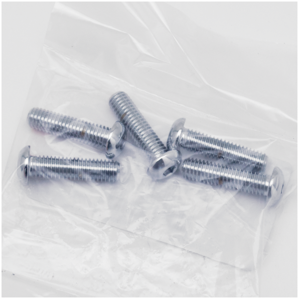 ASSORTMENT TRAY OF CHROME PLATED LARGER BUTTON HEAD ALLEN SCREWS 5pck Button head screws 3/8-16x1 1/2"