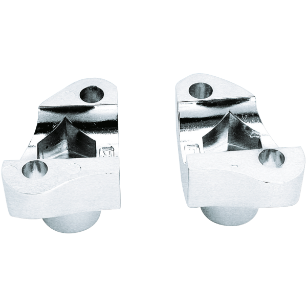 CHROME SHORTY HANDLEBAR RISERS GZP "Shorty" h.bar risers chrome FLl77-8