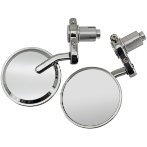 GENUINE ZODIAC BAR END MIRRORS GZP Solo chrome 1" bar-end cafe mirror