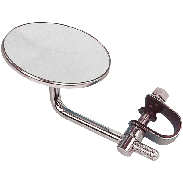 MIRROR, CUSTOM ROUND FACE GZP Mirror 3"dia.with 4"stem