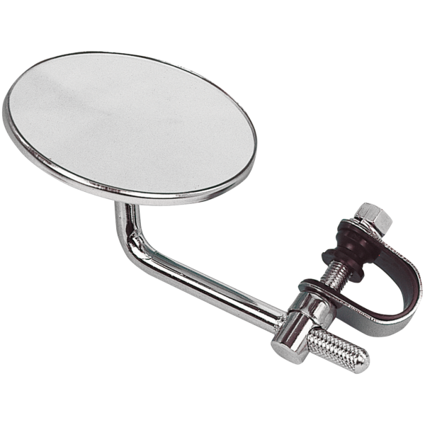 MIRROR, CUSTOM ROUND FACE GZP Mirror round 4"dia. with 4" stem