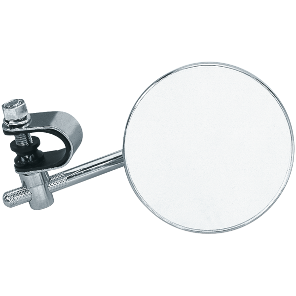 CHROME UNIVERSAL MIRROR GZP Mirror universal 4" with 4" stem chr