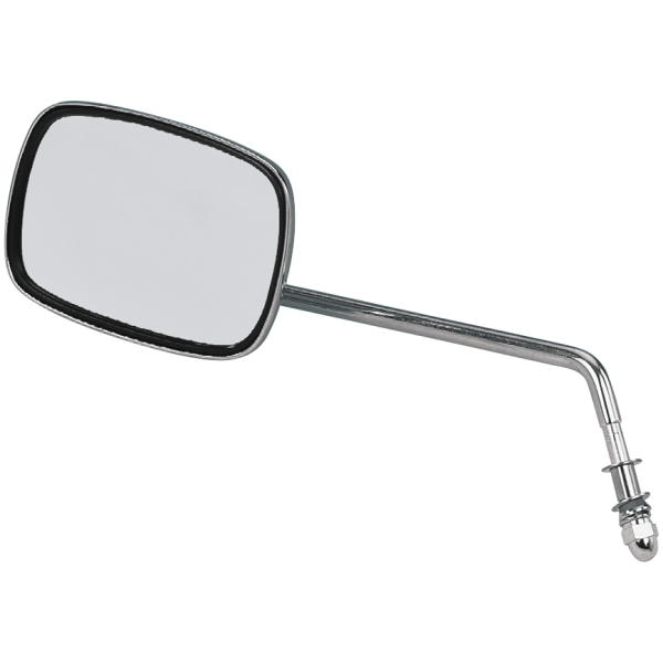ONE PIECE DIE-CAST CHROME MIRRORS GZP Mirror with long stem Left