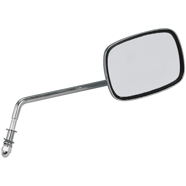 ONE PIECE DIE-CAST CHROME MIRRORS GZP Mirror with long stem Right