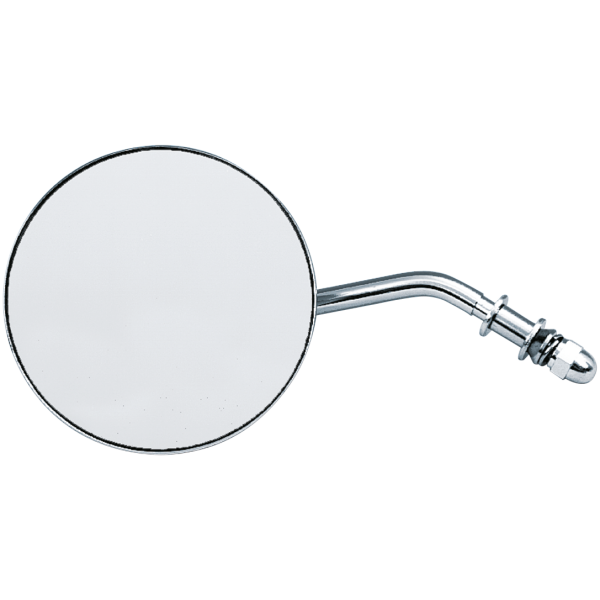 LATE STYLE 4" ROUND MIRROR GZP Short-stem late style 4" rnd mirror