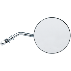 LATE STYLE 4" ROUND MIRROR GZP Short-stem late style rnd. mirror ri