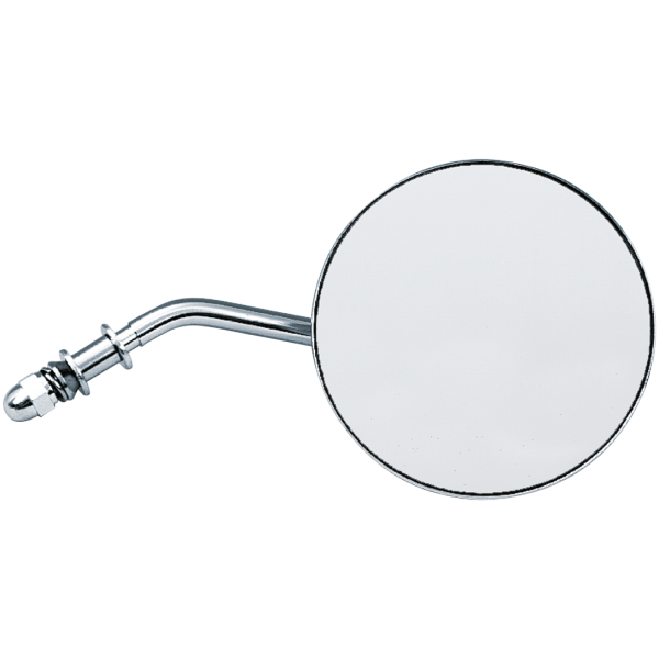LATE STYLE 4" ROUND MIRROR GZP Short-stem late style rnd. mirror ri